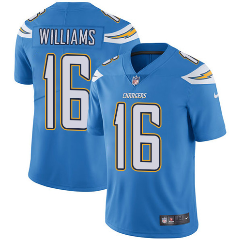 Nike Chargers #16 Tyrell Williams Electric Blue Alternate Men's Stitched NFL Vapor Untouchable Limited Jersey
